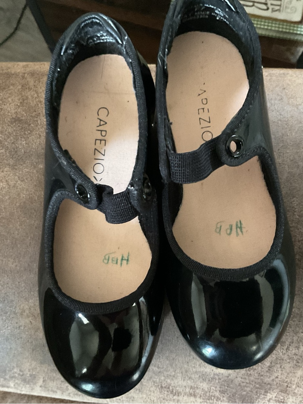 Capezio Black Patent tap shoes